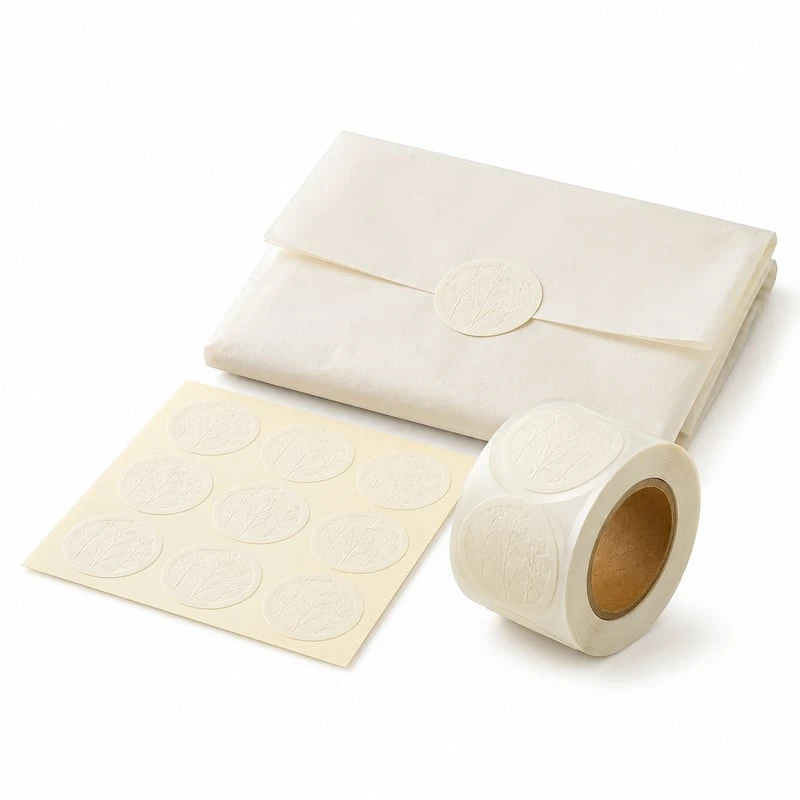 Reliëfverzegellabels voor geschenken