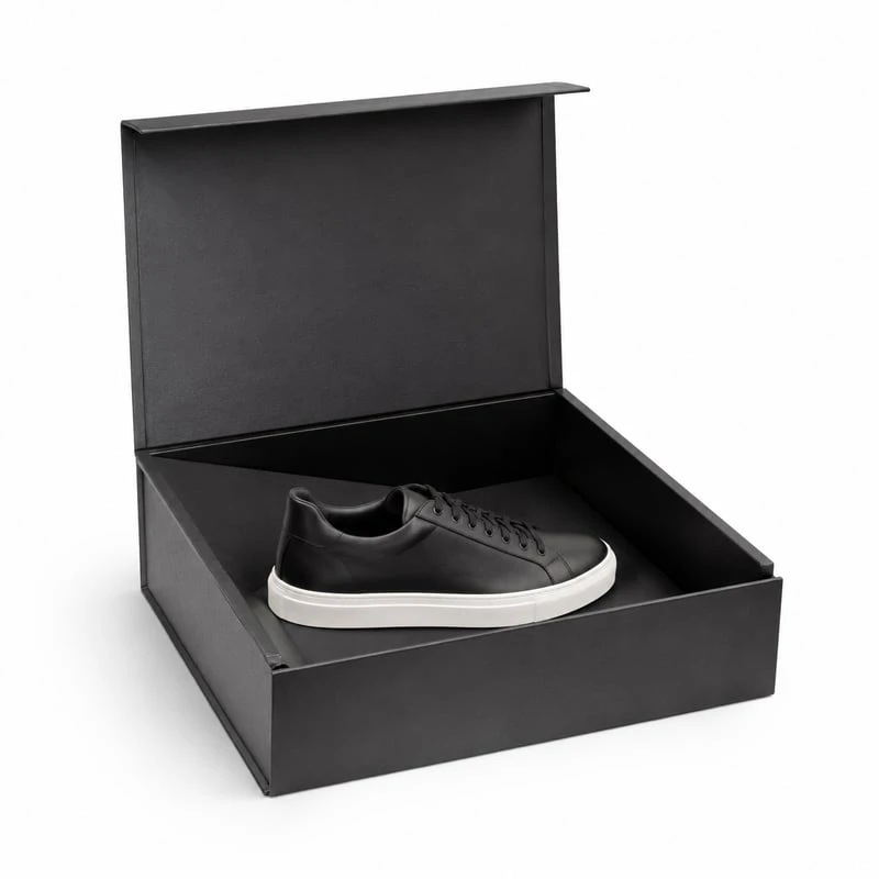 Harde doos voor sneakerpresentatie